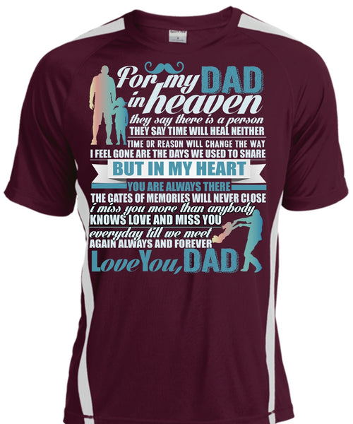 For My Dad In Heaven T Shirt, Love You Dad T Shirt, Cool Shirt
