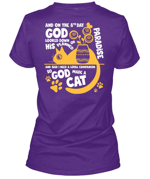 God Made A Cat T Shirt, His Planned On Paradise T Shirt