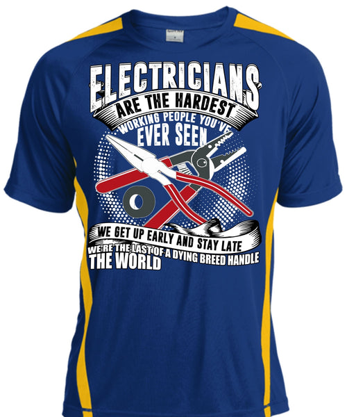 Electricians Are The Hardest Working T Shirt, Dying Breed Handle T Shirt, Cool Shirt