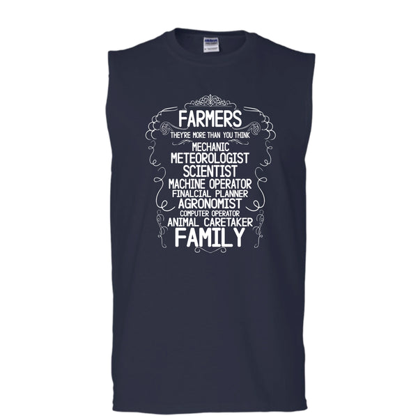 Farmers T Shirt, They're More Than You Think T Shirt, Cool T Shirt (Men's Cotton Sleeveless)