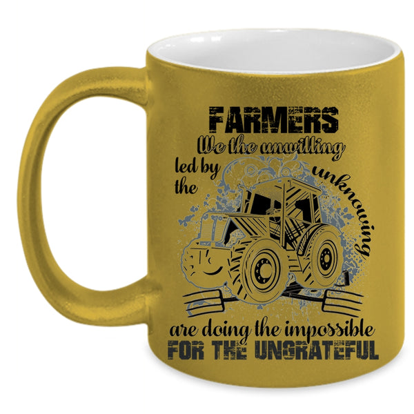 Cool Gift For Farmer Coffee Mug, Farmers Accent Mug