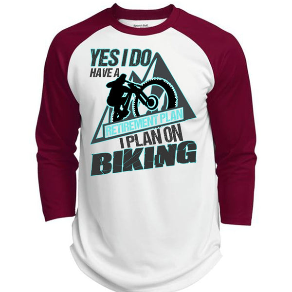 I Plan On Biking T Shirt, I Love Biker T Shirt, Awesome T-Shirts  (Polyester Game Baseball Jersey)