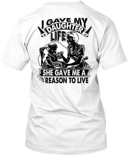 A black t-shirt with the shopify logo