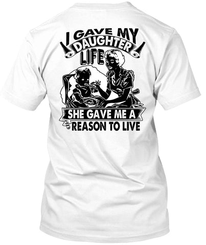 A black t-shirt with the shopify logo