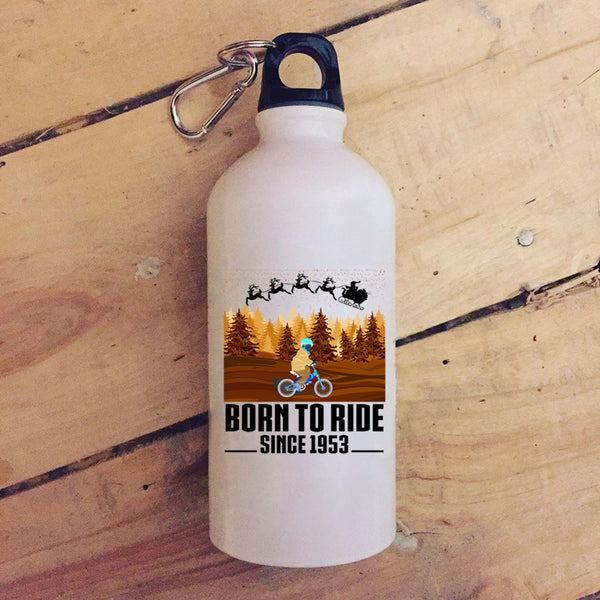 Born To Ride 20 oz Stainless Steel Bottle,Cute Christmas Outdoor Sports Water Bottle