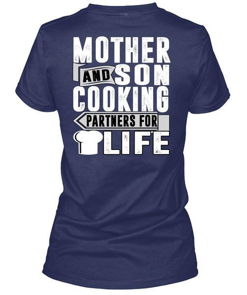 Mother And Son Cooking T Shirt, Partners For Life T Shirt