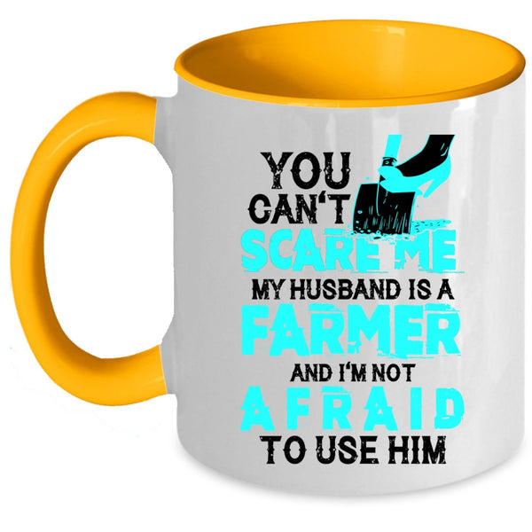 I Love My Farmer Coffee Mug, My Husband Is A Farmer Accent Mug