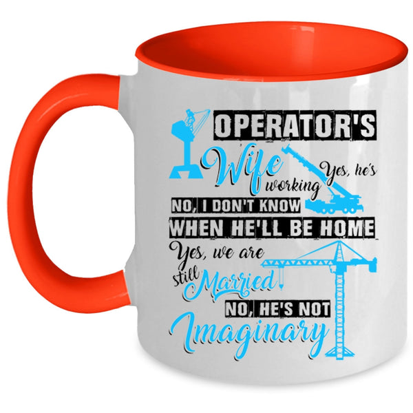 I Love My Operator Coffee Mug, Operator's Wife Accent Mug