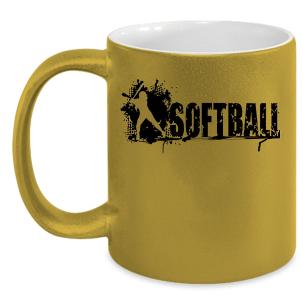 Cool Gift For Softball Player Coffee Mug, Softball Accent Mug