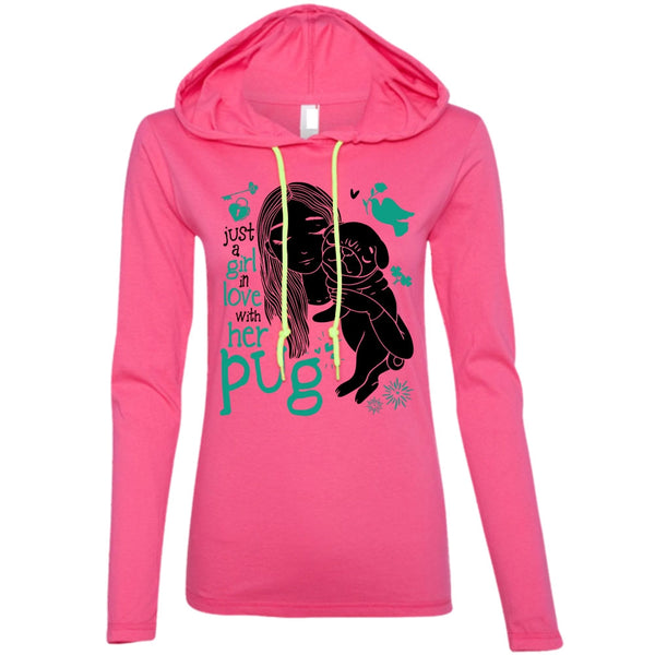 Just A Girl In Love With Her Pug T Shirt, I Love Dog T Shirt, Awesome T-Shirts