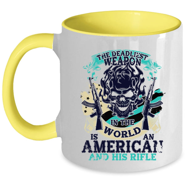 Cool American Flag Coffee Mug, Awesome American Accent Mug