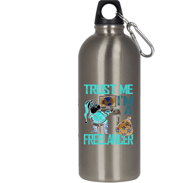 I'm A Freelancer 20 oz Stainless Steel Bottle,Cool Christmas Outdoor Sports Water Bottle