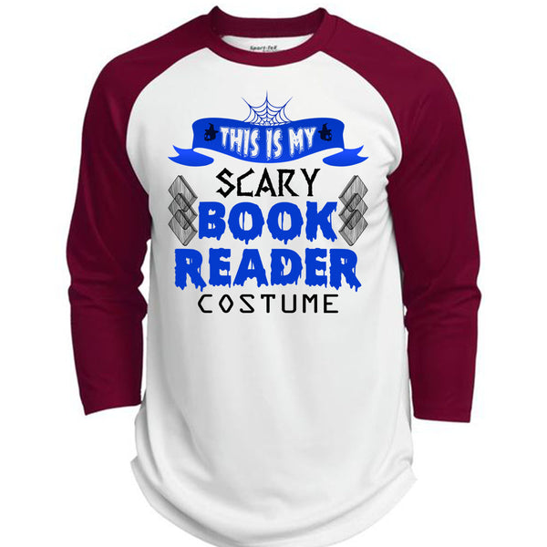 This Is My Scary Book Reader Costume T Shirt, Wait For Halloween T Shirt, Awesome T-Shirts  (Polyester Game Baseball Jersey)