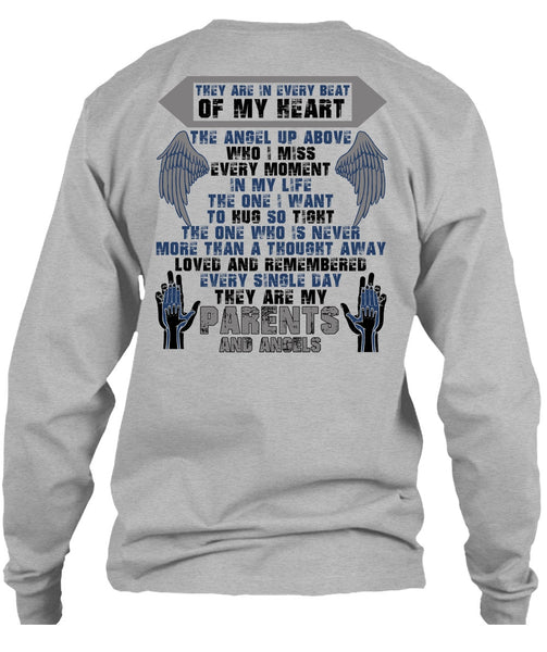 They Are My Parents And Angels T Shirt, I Love Mom T Shirt