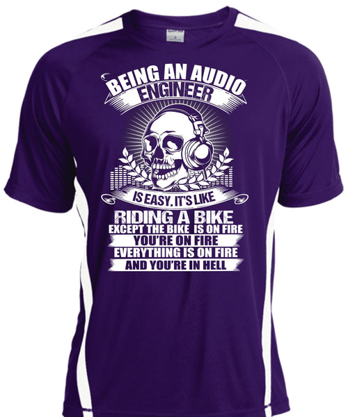 Being An Audio Engineer T Shirt, Riding A Bike T Shirt, Cool Shirt