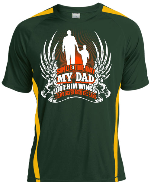 Since The Day My Dad Got Him Wings T Shirt, Being A Papa T Shirt, Cool Shirt