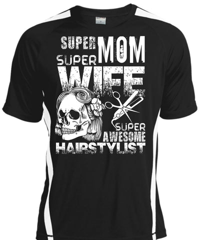 A black t-shirt with the shopify logo