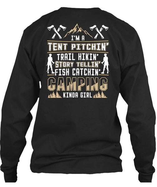 Camping Kinda Girl T Shirt, I'm A Tent Pitching T Shirt