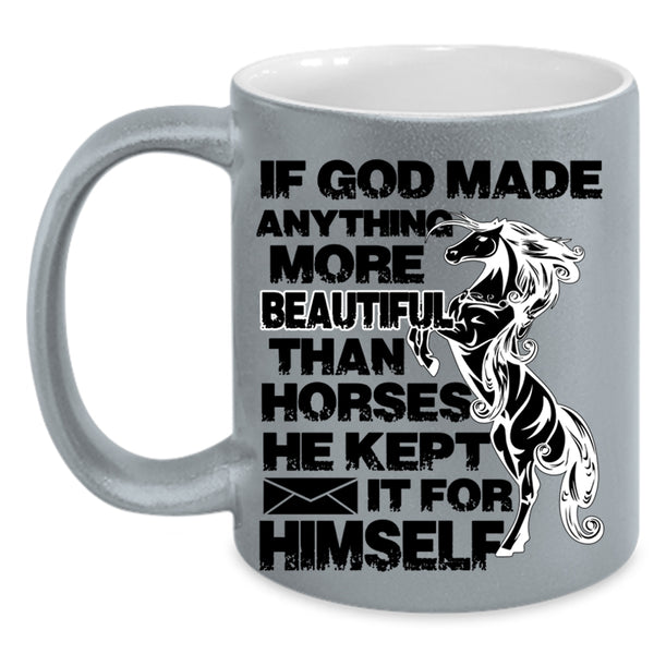 I Love Horses Coffee Mug, My Horses Accent Mug