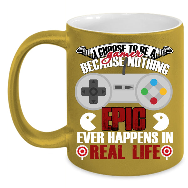 I Choose To Be A Gamer Coffee Mug, Proud To Be A Gamer Coffee Cup