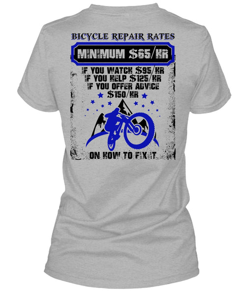 Bicycle Repair Rates T Shirt, I Love Mechanic T Shirt