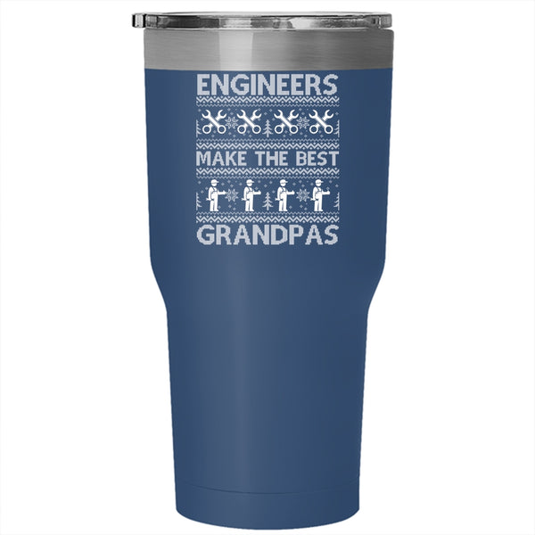 Engineers Make The Best Grandpas Tumbler 30 oz Stainless Steel, Funny Christmas Travel Mug