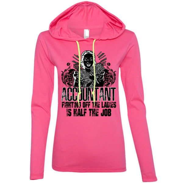 Accountant Fighting Off The Ladies T Shirt, I Love Accountant T Shirt, Awesome T-Shirts