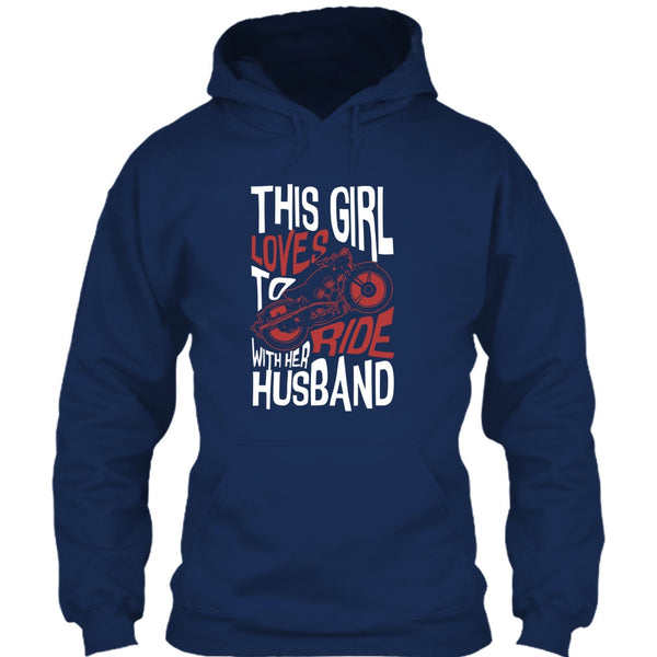 This Girl Loves To Ride With Her Husaband T Shirt, Rider T Shirt