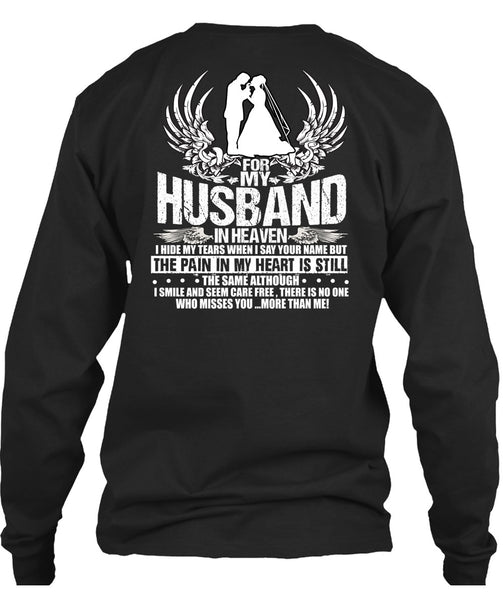 For My Husband In Heaven T Shirt, My Heart T Shirt