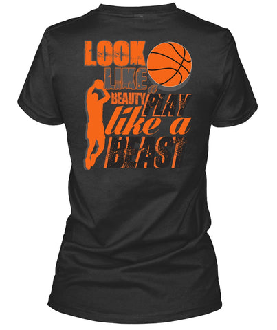 A black t-shirt with the shopify logo