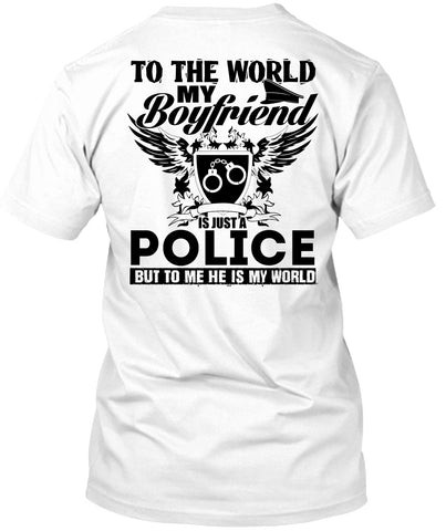 A black t-shirt with the shopify logo