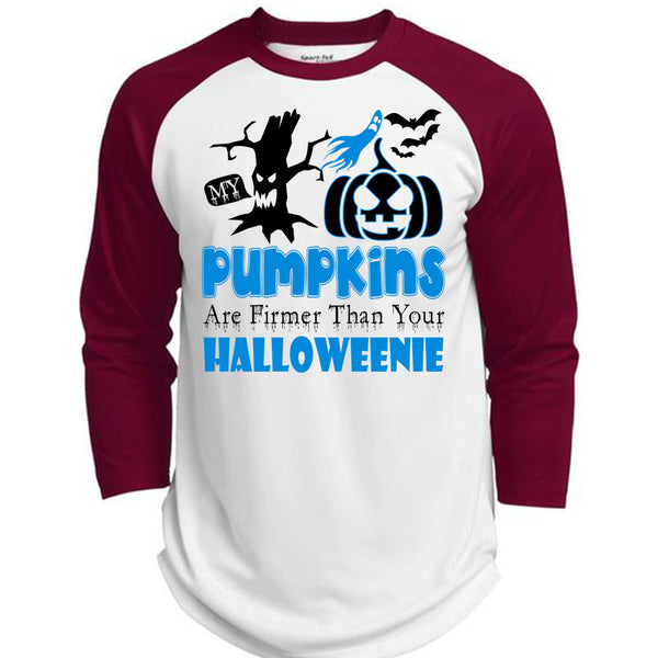 My Pumpkins Are Firmer Than Your Halloween T Shirt, Wait For Halloween T Shirt, Awesome T-Shirts  (Polyester Game Baseball Jersey)