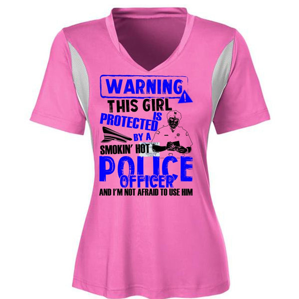 This Girl Is Protected By A Police Officer T Shirt, I Love Police T Shirt, Awesome T-Shirts