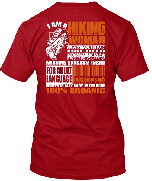 I Am A Hiking Woman T Shirt, Loves Mountain T Shirt