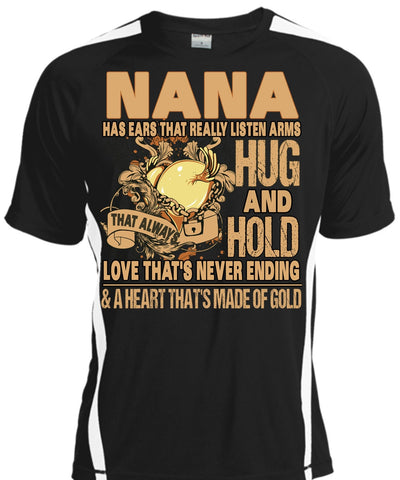 A black t-shirt with the shopify logo