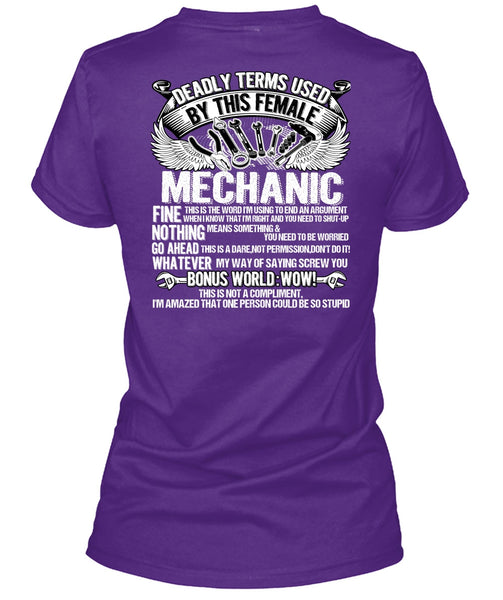 This Female Mechanic T Shirt, Being A Mechanic T Shirt
