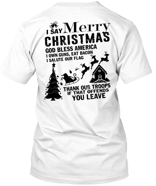 A black t-shirt with the shopify logo