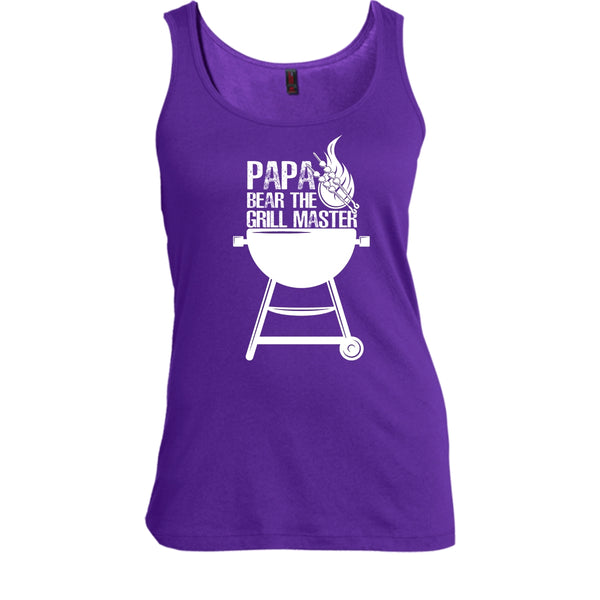 Papa Bear The Grill Master T Shirt, Cooking Papa Tank Top