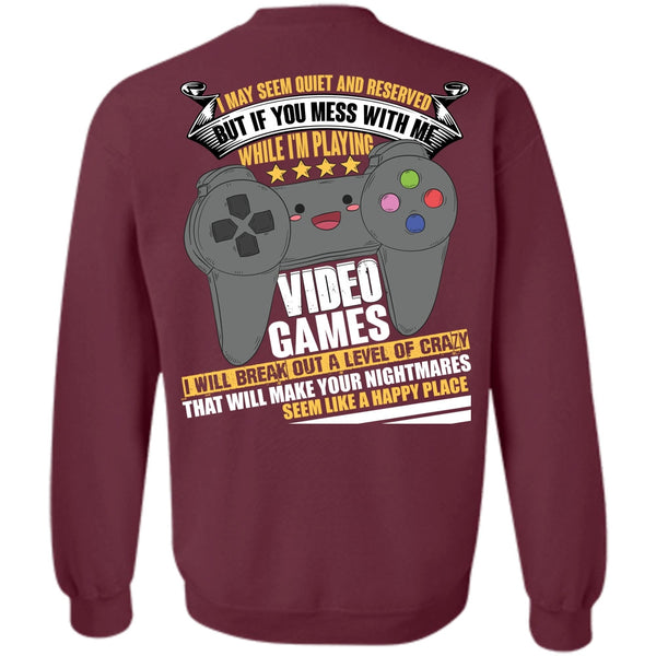Like A Happy Place T Shirt, I Love Gaming Sweatshirt