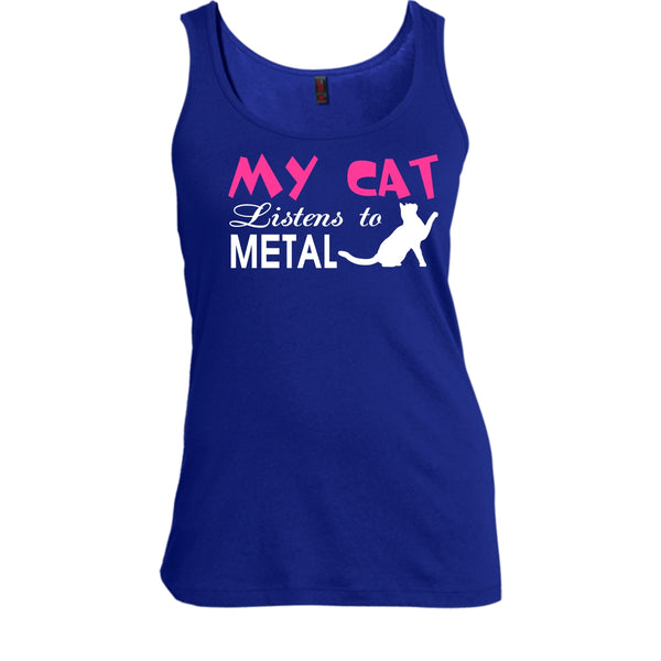 My Cat Listens To Metal Shirt, Cool Cat Shirt