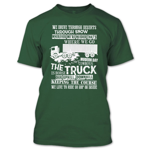 The Truck Is Horse T Shirt, Coolest Trucker T Shirt