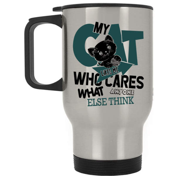 Lovely Cats Travel Mug, My Cat Like Me Mug