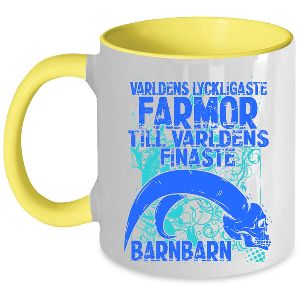 Cool Grandmas Coffee Mug, Varldens Lyckligaste Farmor Accent Mug