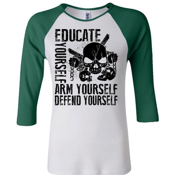 Educate Yourself Arm Yourself T Shirt, I Love Veteran T Shirt, Awesome T-Shirts