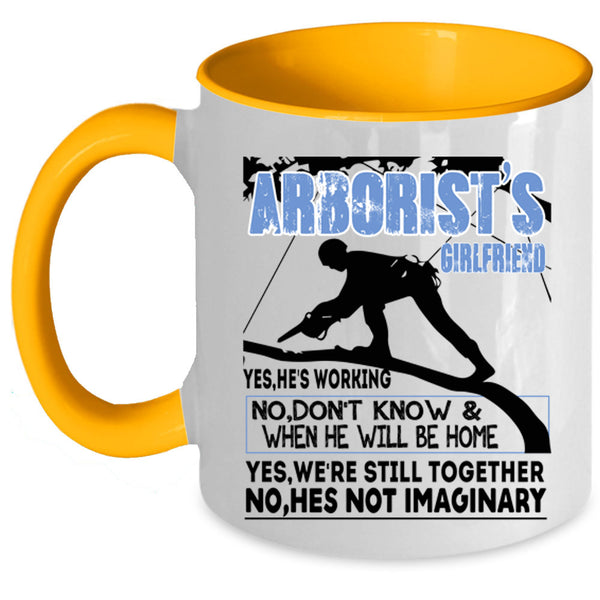 Cool Veteran Coffee Mug, Arborist's Girlfriend Accent Mug