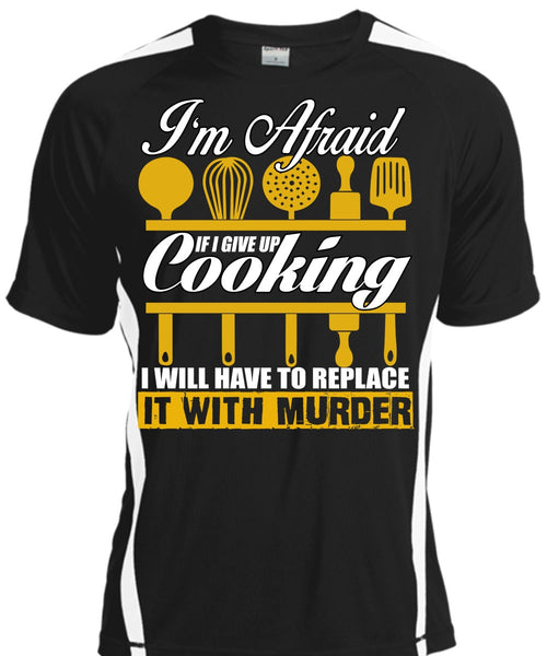 A black t-shirt with the shopify logo