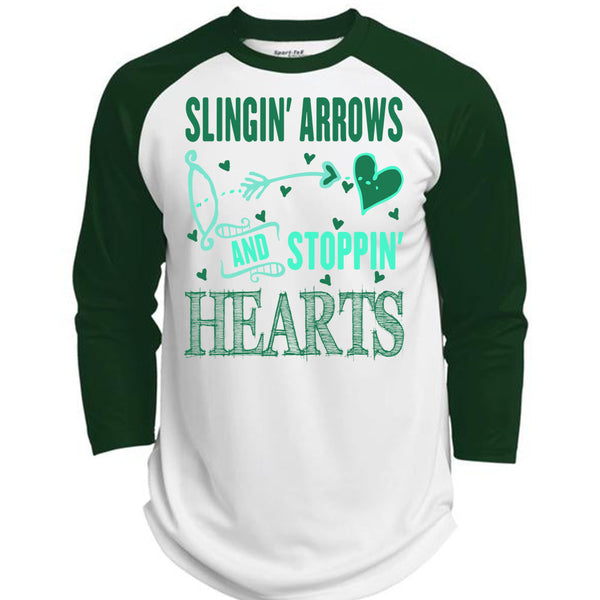 Slinging Arrows And Stopping Hearts T Shirt, Being A Husband T Shirt, Awesome T-Shirts  (Polyester Game Baseball Jersey)