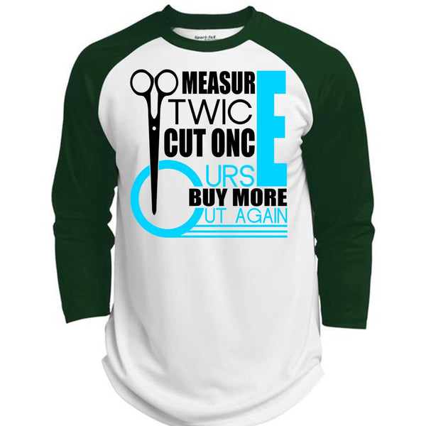 Measur Twice Cut Once T Shirt, I Love Hair Stylist T Shirt, Awesome T-Shirts  (Polyester Game Baseball Jersey)