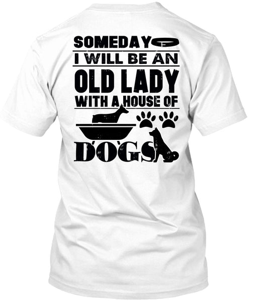 A black t-shirt with the shopify logo