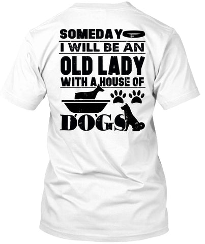 A black t-shirt with the shopify logo